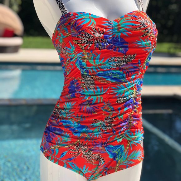 ‼️SALE ‼️ New Anita Strapless Bandeau Swimsuit one piece Plus Size 14 & 16 - Picture 5 of 9